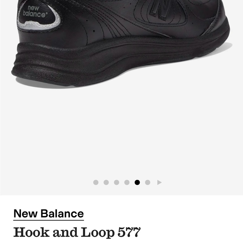 New Balance Men's Black Sneakers with Hook and Loop - Picture 12 of 12